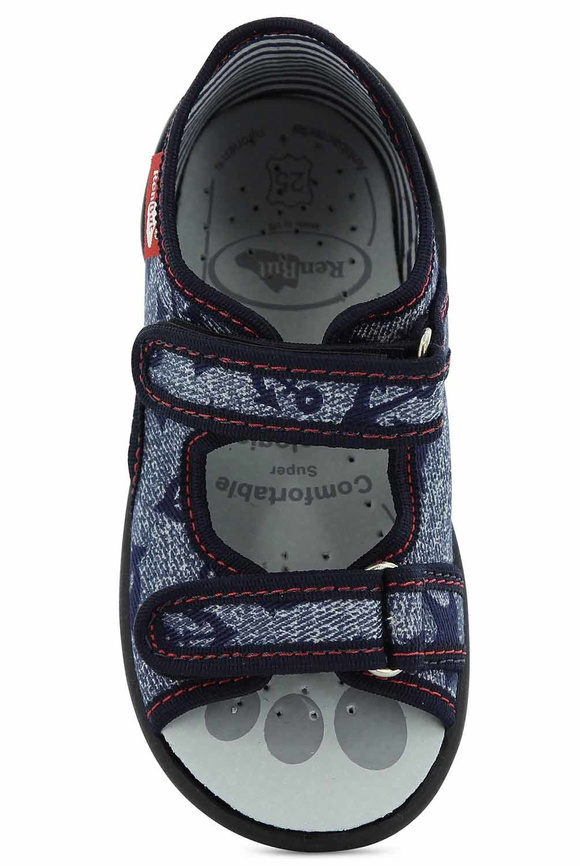 Kinder Textil Hausschuhe, Klettsandalen