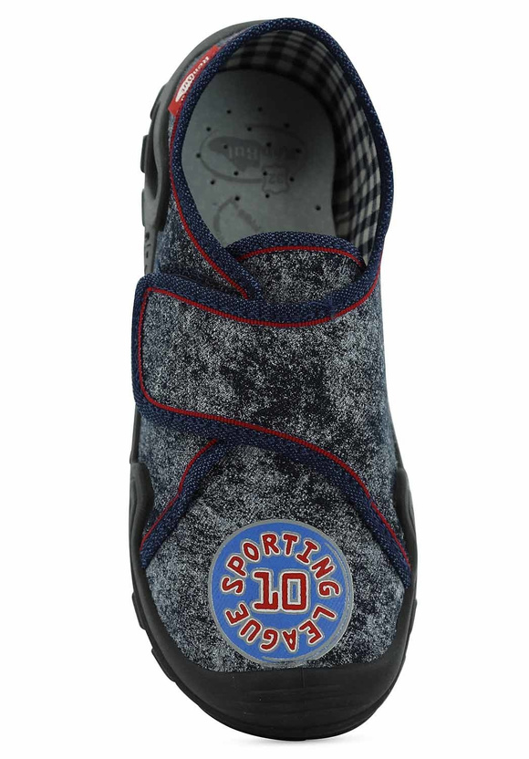 Kinder Hausschuhe Textilschuhe mit Klettverschluss