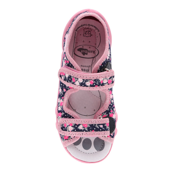 Kinder Textil Hausschuhe Sandalen mit Klettverschluss