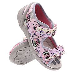 Kinder Textil Hausschuhe Sandalen mit Klettverschluss