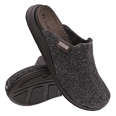 Herren-Hausschuhe, Schutz-Flip-Flops, Filz, Klettverschluss