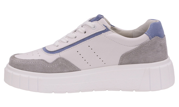 Damenschuhe Sneakers auf einer Plattform mit Reißverschluss