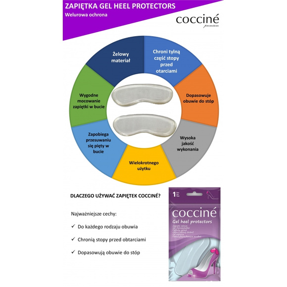 COCCINE Gel-Absätze Größe L/XL