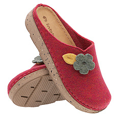 Damen Hausschuhe Filz Hausschuhe Blätter