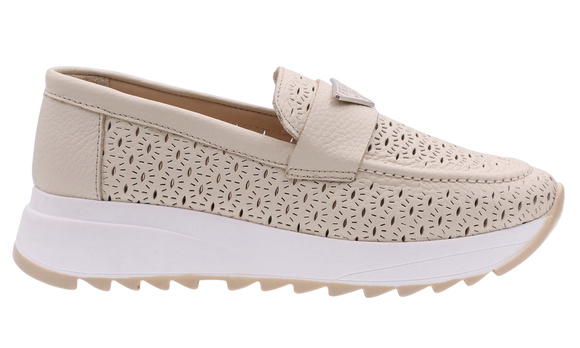 Damenschuhe durchbrochene Mokassins