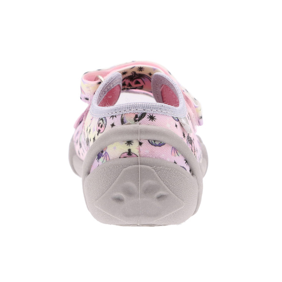 Kinder Textil Hausschuhe Sandalen mit Klettverschluss