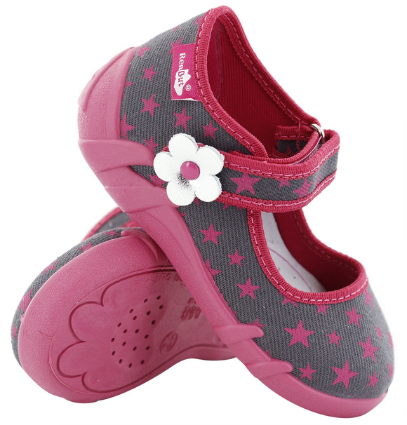 Kinder Hausschuhe Textilschuhe mit Klettverschluss