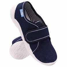 Kinder-Textilhausschuhe mit Klettverschluss