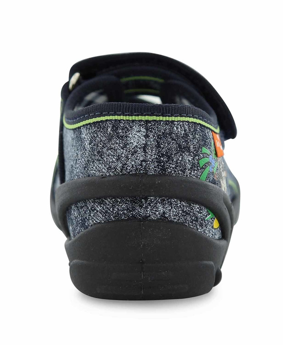 Kinder Textil Hausschuhe, Klettsandalen