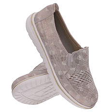 Damenschuhe Mokassins mit Gummizug