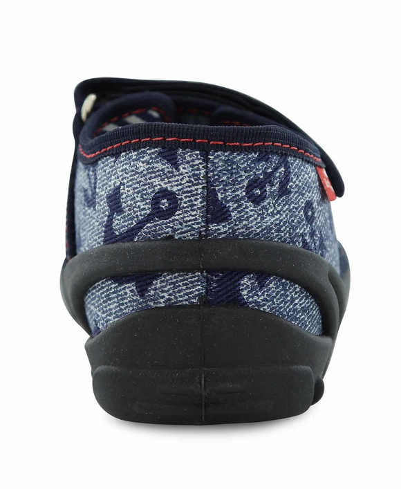 Kinder Textil Hausschuhe, Klettsandalen