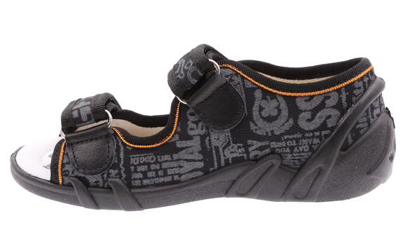 Kinder Textil Hausschuhe Sandalen mit Klettverschluss