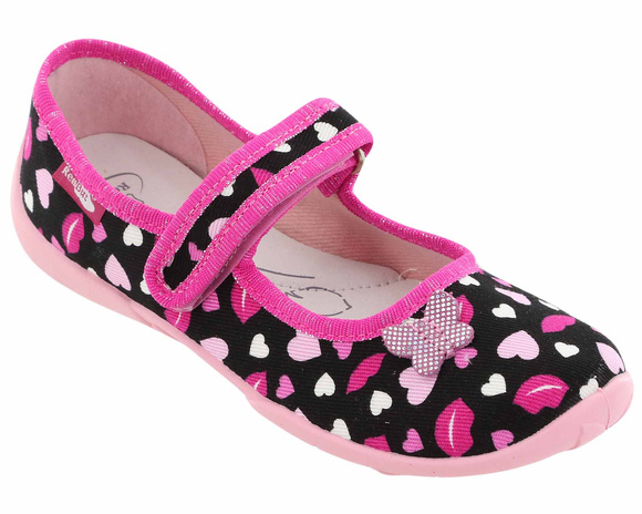 Kinder Hausschuhe Textilschuhe mit Klettverschluss