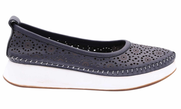 Damenschuhe durchbrochene Ballerinas