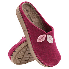 Damen Hausschuhe Filz Hausschuhe Blätter