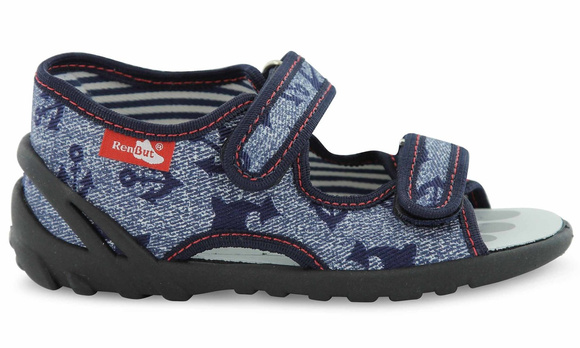 Kinder Textil Hausschuhe, Klettsandalen