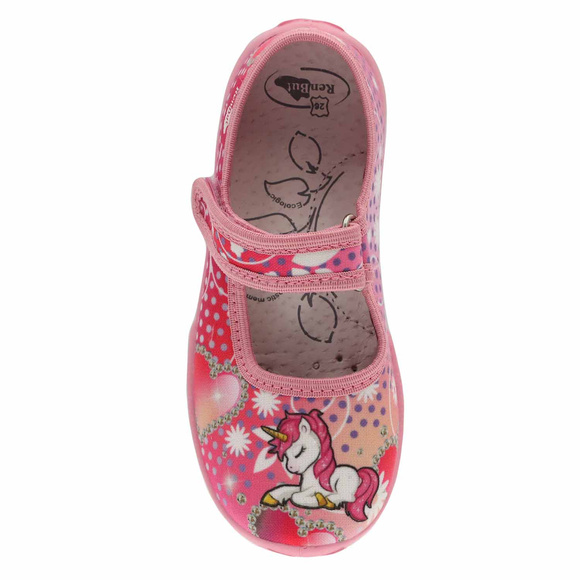 Kinder Hausschuhe Textilschuhe mit Klettverschluss