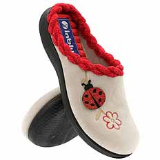 Bequeme Damen-Hausschuhe mit Massageeffekt Biedronka