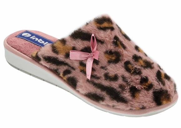 Damen Hausschuhe warme Hausschuhe Leopard Bow