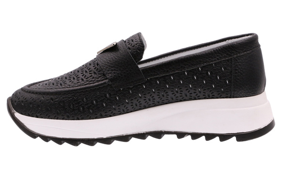 Damenschuhe durchbrochene Mokassins