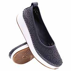 Damenschuhe durchbrochene Ballerinas