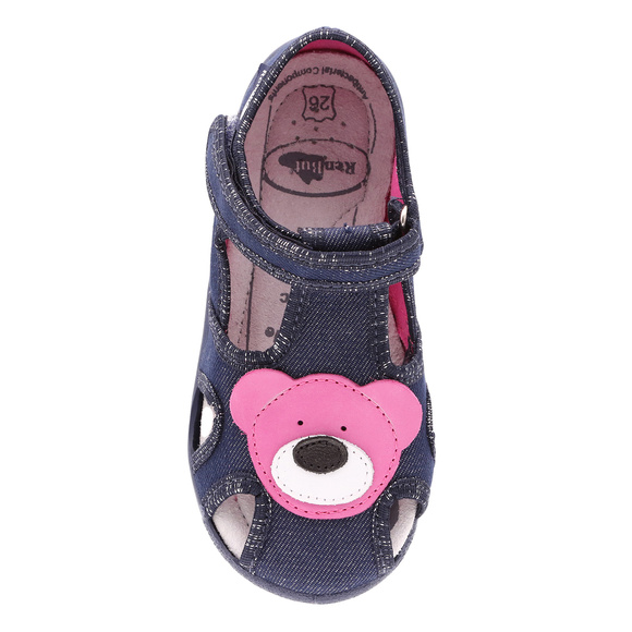 Kinder Hausschuhe Textilschuhe mit Klettverschluss