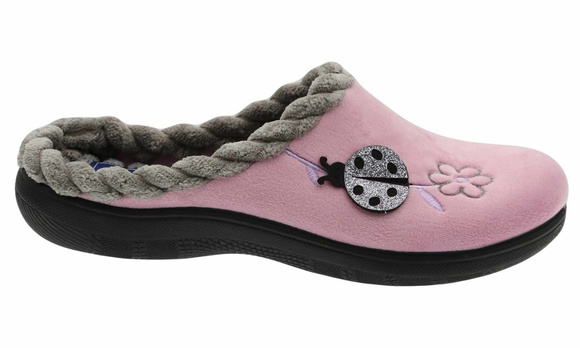 Bequeme Damen-Hausschuhe mit Massageeffekt Biedronka