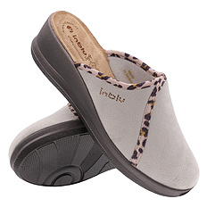 Hohe Hausschuhe für Damen mit Gummizug