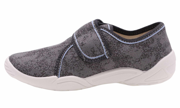 Kinder-Textilhausschuhe mit Klettverschluss