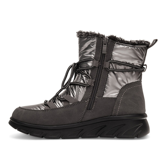 Damen Winterschneestiefel zum Schnüren mit Reißverschluss