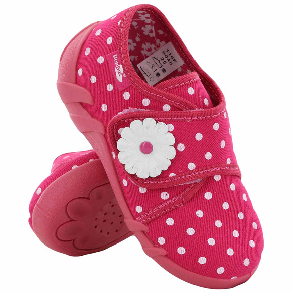 Kinder Hausschuhe Textilschuhe mit Klettverschluss