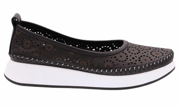 Damenschuhe durchbrochene Ballerinas