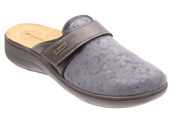 Damen Hausschuhe mit Klettverschluss