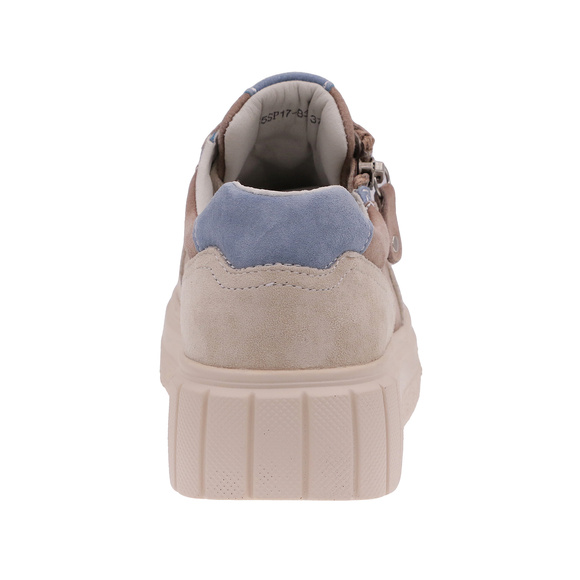 Damenschuhe Sneakers auf einer Plattform mit Reißverschluss