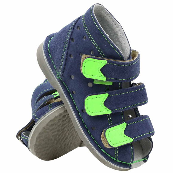 Kinder-Schutzpantoffeln mit Thomas-Absatz mit Klettverschluss