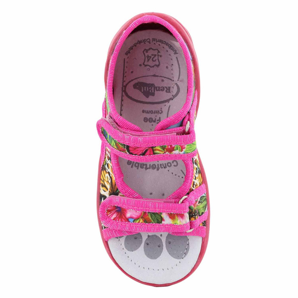 Kinder Textil Hausschuhe, Klettsandalen