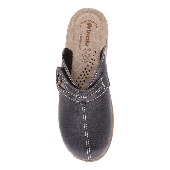 Damen Hausschuhe hoch Klett Hausschuhe