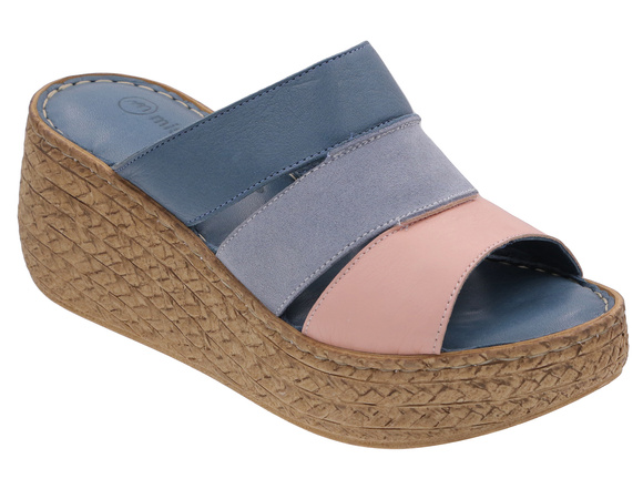 Hohe Damen-Flip-Flops mit Keilabsatz