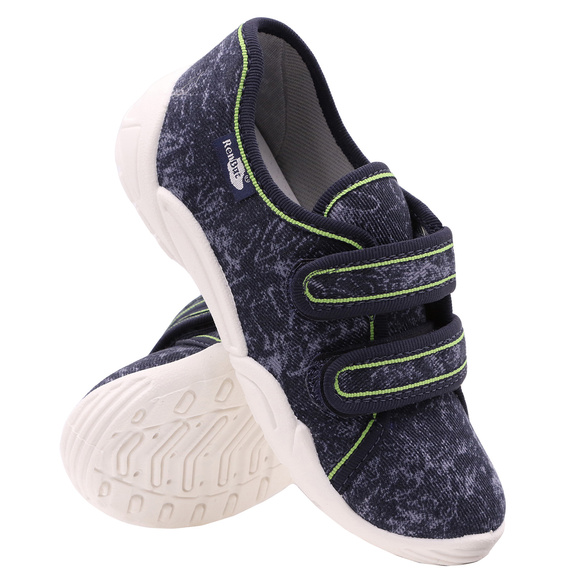 Kinder Hausschuhe Textilschuhe mit Klettverschluss