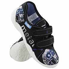 Kinder Hausschuhe Textilschuhe mit Klettverschluss