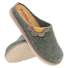 Damenhausschuhe Hausschuhe Filz / herausnehmbare Einlegesohle