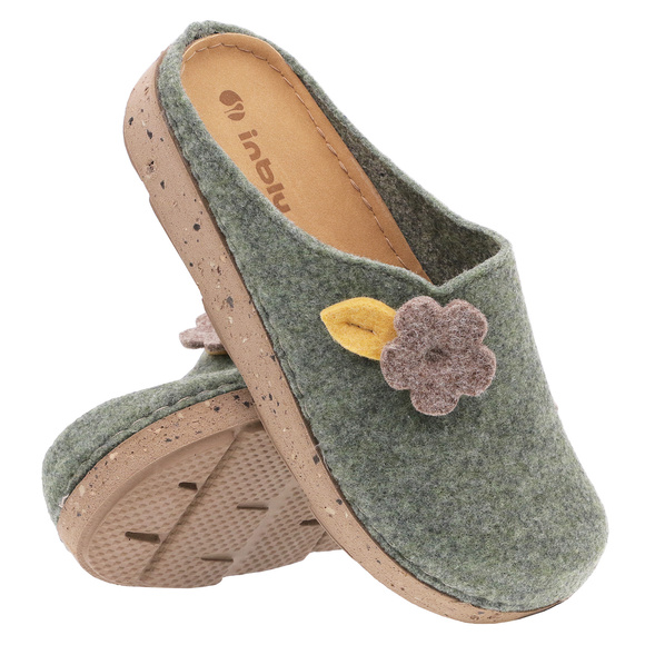 Damen Hausschuhe Filz Hausschuhe Blätter