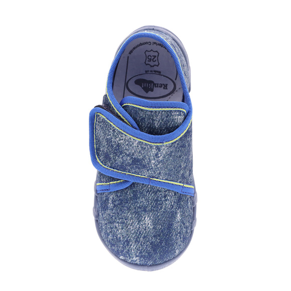 Kinder Hausschuhe Textilschuhe mit Klettverschluss