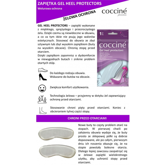 COCCINE Selbstklebende Gel-Absätze Größe S/M