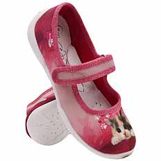 Kinder Hausschuhe Textilschuhe mit Klettverschluss