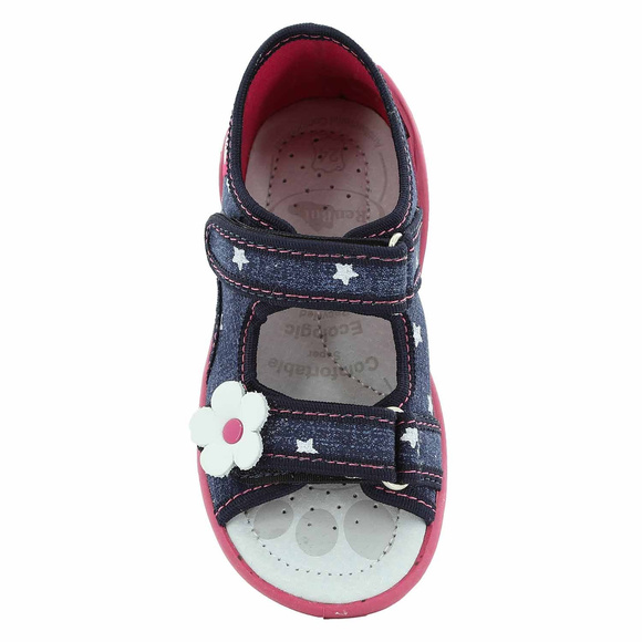 Kinder Textil Hausschuhe, Klettsandalen