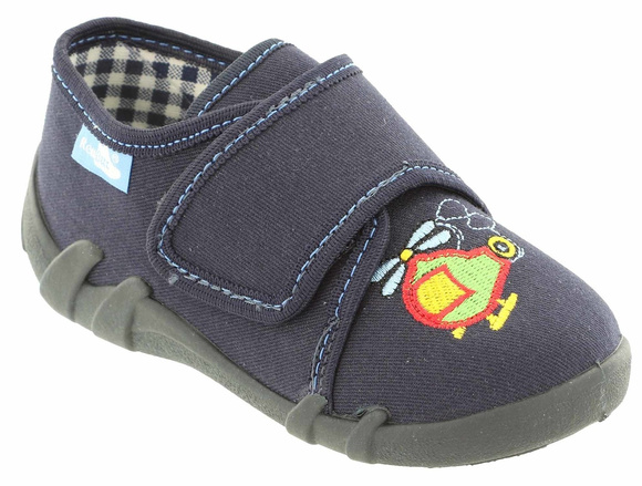 Kinder Hausschuhe Textilschuhe mit Klettverschluss
