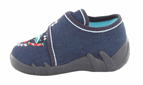 Kinder Hausschuhe Textilschuhe mit Klettverschluss