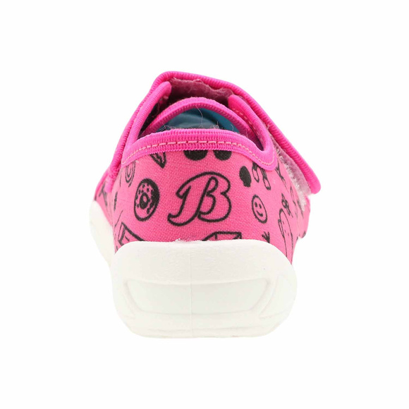 Kinder-Textilhausschuhe mit Klettverschluss