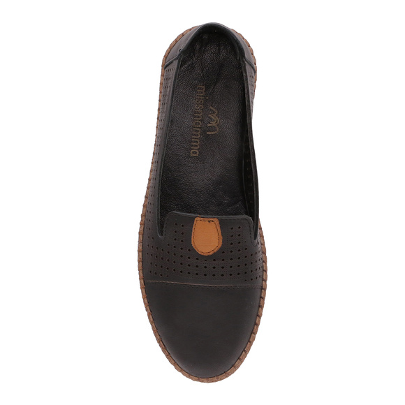 Damenschuhe durchbrochene Mokassins